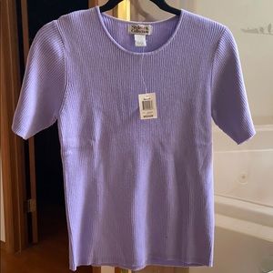 NWT Style & Co Ribbed Lavender Shirt